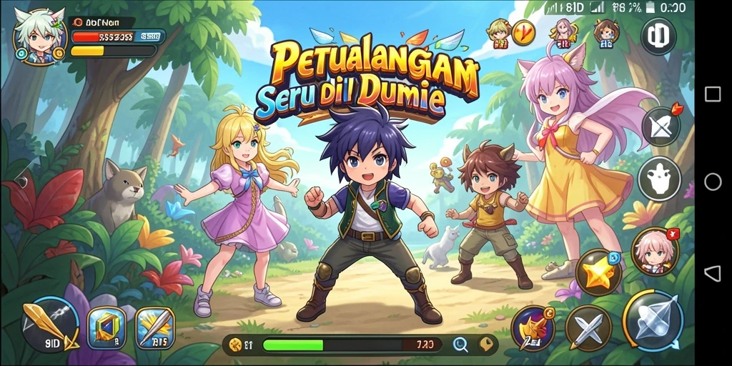 Tampilan gameplay menarik dari 8ID dengan karakter anime.