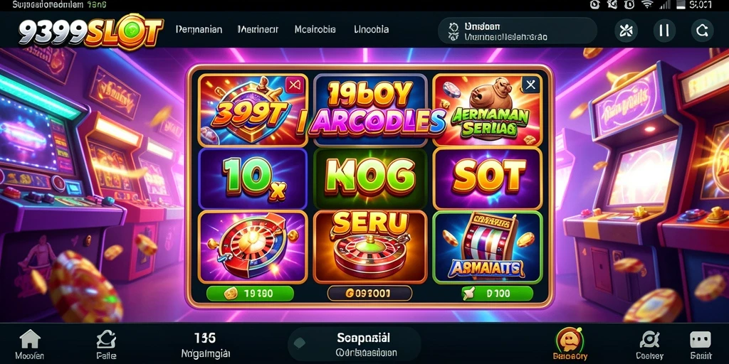 Screenshot 9399SLOT menampilkan pengalaman gameplay Arcade yang seru.