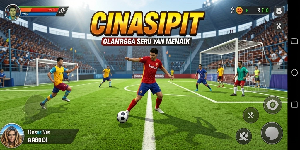 Tangkapan layar gameplay menunjukkan aksi seru dalam CINASIPIT.