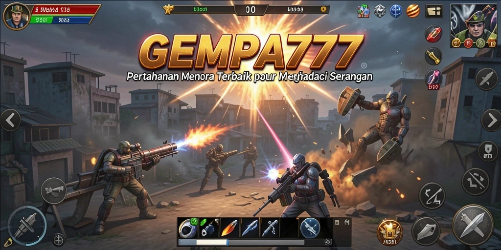 Tampilan menarik dari gameplay Tower Defense di GEMPA777 yang penuh aksi.