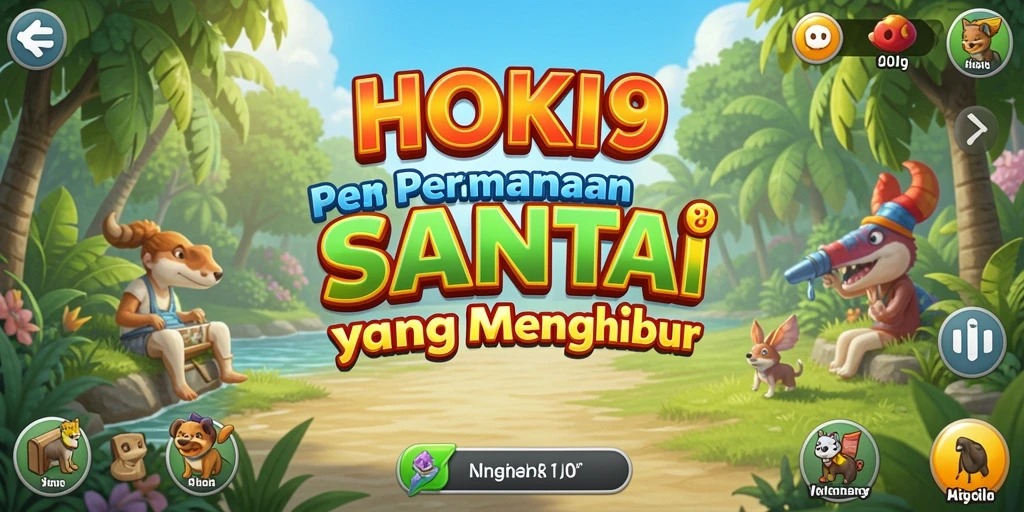 Tampilan gameplay HOKI9 yang menghibur dan penuh warna.