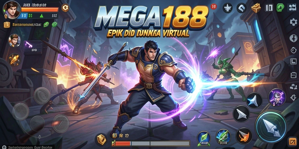Tampilan seru dari gameplay MEGA188 dengan pertarungan epik.