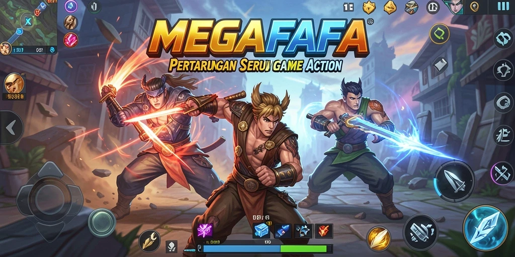 Tangkapan layar utama dari gameplay seru MEGAFAFA.