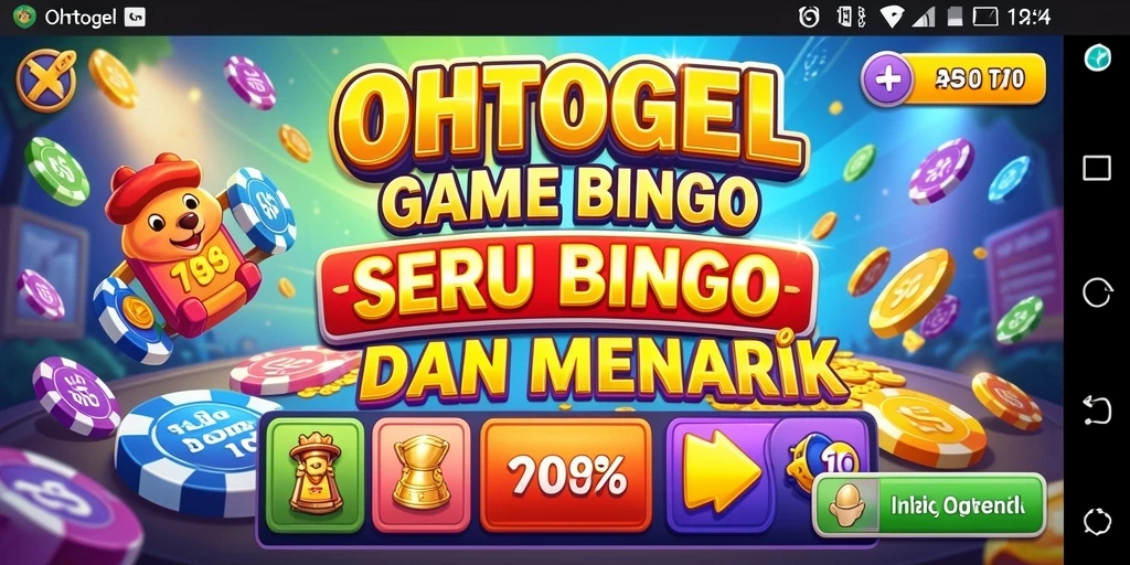 Tampilan game Bingo yang menarik dan penuh warna.