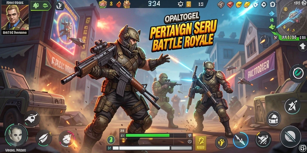 Gameplay seru dan mendebarkan dalam OPALTOGEL Battle Royale.