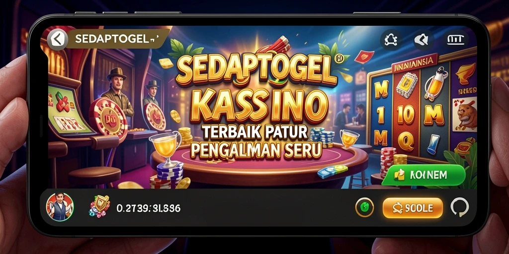 Tampilan permainan kasino di SEDAPTOGEL yang mengasyikkan.